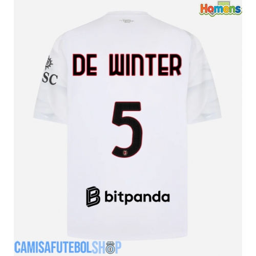 Camisa de time de futebol AC Milan Koni De Winter #5 Replicas 2º Equipamento 2026-27 Manga Curta